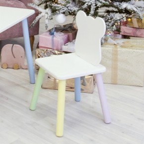 Детский стул Мишутка (Белый/Белый/Цветной) в Полевском - polevskoy.mebel-74.com | фото