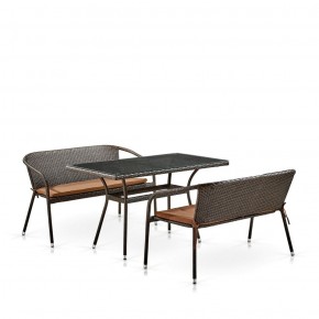 Комплект мебели из иск. ротанга T286A/S139A-W53 Brown в Полевском - polevskoy.mebel-74.com | фото