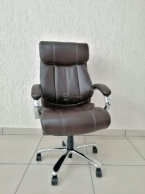 Кресло Barneo K-303 для руководителя (коричневая экокожа) в Полевском - polevskoy.mebel-74.com | фото