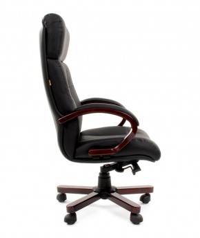 Кресло для руководителя CHAIRMAN  421 (Натуральная кожа) Черное в Полевском - polevskoy.mebel-74.com | фото
