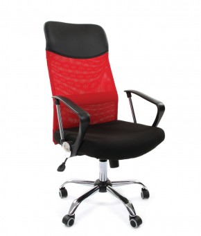 Кресло для руководителя CHAIRMAN 610 N (15-21 черный/сетка красный) в Полевском - polevskoy.mebel-74.com | фото
