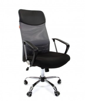 Кресло для руководителя CHAIRMAN 610 N(15-21 черный/сетка серый) в Полевском - polevskoy.mebel-74.com | фото
