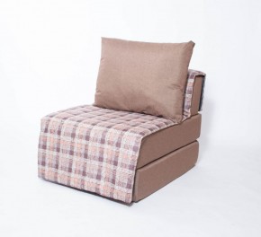 Кресло-кровать бескаркасное Харви (коричневый-квадро беж) в Полевском - polevskoy.mebel-74.com | фото