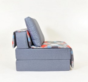 Кресло-кровать бескаркасное Харви (серый-геометрия слейт) в Полевском - polevskoy.mebel-74.com | фото
