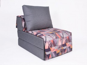 Кресло-кровать бескаркасное Харви (серый-сноу манго) в Полевском - polevskoy.mebel-74.com | фото