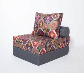 Кресло-кровать-пуф бескаркасное Прайм (мехико серый-графит) в Полевском - polevskoy.mebel-74.com | фото