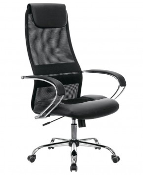 Кресло офисное BRABIX PREMIUM "Stalker EX-608 CH" (хром, ткань-сетка/кожзам, черное) 532091 в Полевском - polevskoy.mebel-74.com | фото