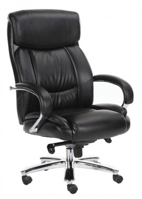 Кресло офисное BRABIX "Direct EX-580" (хром/рециклированная кожа/черное) 531824 в Полевском - polevskoy.mebel-74.com | фото