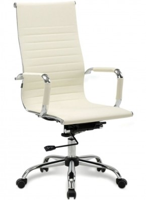 Кресло офисное BRABIX "Energy EX-509" (экокожа, хром, бежевое) 531166 в Полевском - polevskoy.mebel-74.com | фото