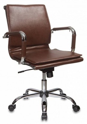 Кресло руководителя Бюрократ CH-993-LOW/BROWN коричневый в Полевском - polevskoy.mebel-74.com | фото