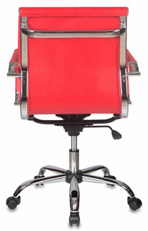 Кресло руководителя Бюрократ CH-993-LOW/RED красный в Полевском - polevskoy.mebel-74.com | фото