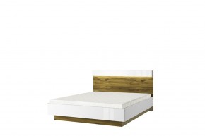 Кровать 160 с подъемником, TORINO, цвет белый/Дуб наварра в Полевском - polevskoy.mebel-74.com | фото