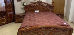 Кровать 2-х спальная 1600*2000 Роза, без основания (01.116) орех в Полевском - polevskoy.mebel-74.com | фото