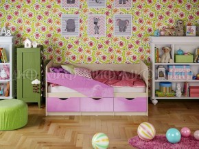 Кровать Бабочки (Сиреневый металлик) 1600 в Полевском - polevskoy.mebel-74.com | фото