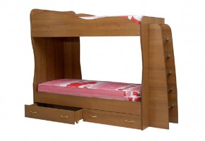Кровать детская 2-х ярусная Юниор-1 (800*2000) ЛДСП в Полевском - polevskoy.mebel-74.com | фото