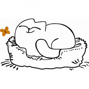 Кровать двухуровневая Кот № 900.1 ЛЕВАЯ (туя светлая/белый) в Полевском - polevskoy.mebel-74.com | фото