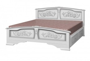 ЕЛЕНА Кровать из массива 1400 с 2-мя ящиками  в Полевском - polevskoy.mebel-74.com | фото