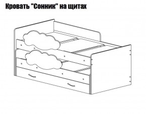 Кровать выкатная Соник (800*1900) в Полевском - polevskoy.mebel-74.com | фото