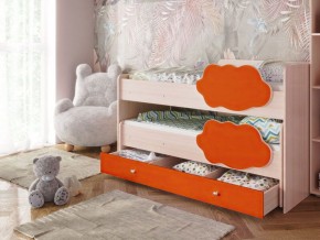 Кровать выкатная Соник на щитах (800*1600) с бортиком + ящик в Полевском - polevskoy.mebel-74.com | фото