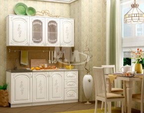 ЛИЗА-2 Кухонный гарнитур 1,7 Белый глянец холодный в Полевском - polevskoy.mebel-74.com | фото