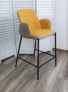 Полубарный стул NYX (H=65cm) VF106 желтый / VF120 серый М-City в Полевском - polevskoy.mebel-74.com | фото