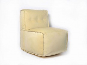 Прямое модульное бескаркасное кресло Комфорт (Желтый велюр) в Полевском - polevskoy.mebel-74.com | фото