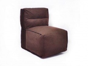 Прямое модульное бескаркасное кресло Комфорт (Шоколад велюр) в Полевском - polevskoy.mebel-74.com | фото
