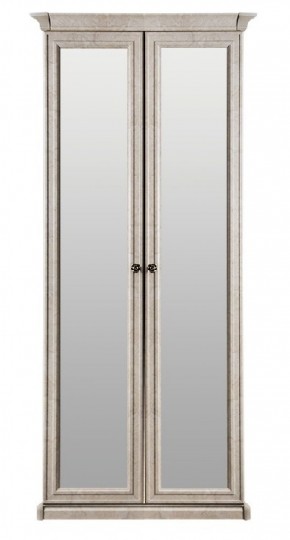 Шкаф 2-х створчатый с Зеркалом Афина (крем корень) в Полевском - polevskoy.mebel-74.com | фото