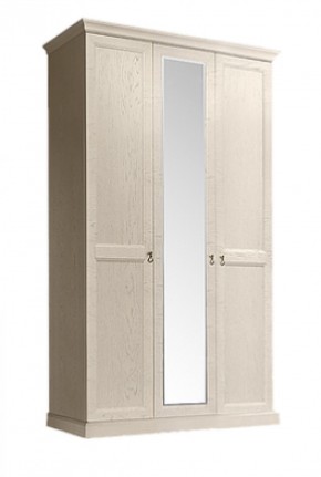 Шкаф 3-х дверный (с зеркалом) для платья и белья Венеция дуб седан (ВНШ1/3) в Полевском - polevskoy.mebel-74.com | фото