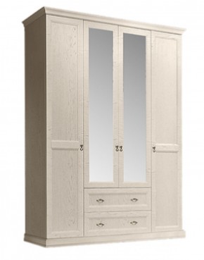 Шкаф 4-х дверный (с зеркалами) для платья и белья с выдвижными ящиками Венеция дуб седан (ВНШ1/41) в Полевском - polevskoy.mebel-74.com | фото