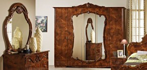 Шкаф 5-и дверный с зеркалами (20.145) Тициана (орех) в Полевском - polevskoy.mebel-74.com | фото