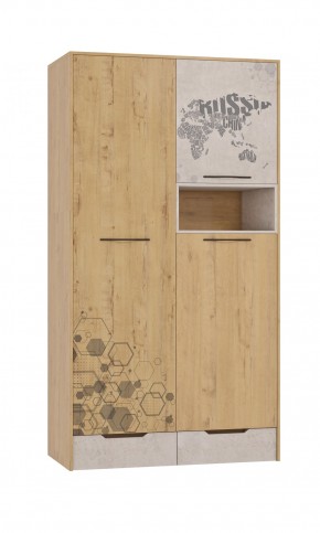 Шкаф для одежды 3 двери и 2 ящика Шк134.0 ДС Стэнфорд в Полевском - polevskoy.mebel-74.com | фото