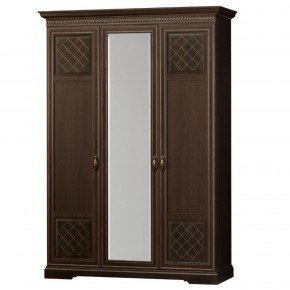 Шкаф для одежды 3-дверный №800 Парма Дуб нортон темный в Полевском - polevskoy.mebel-74.com | фото