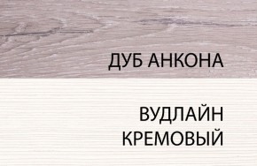 Шкаф угловой 2D, OLIVIA, цвет вудлайн крем/дуб анкона в Полевском - polevskoy.mebel-74.com | фото