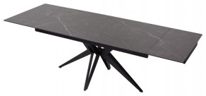 Стол FORIO 160 MATT BLACK MARBLE SOLID CERAMIC / BLACK, ®DISAUR в Полевском - polevskoy.mebel-74.com | фото