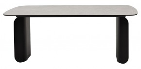 Стол NORD 200 TL-102 Бежевый мрамор, испанская керамика / черный каркас, ®DISAUR в Полевском - polevskoy.mebel-74.com | фото
