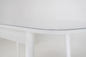 Стол раскладной со стеклом (опоры массив цилиндрический) "Хоста" в Полевском - polevskoy.mebel-74.com | фото