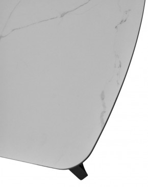 Стол RASMUS 160 TL-45 Белый мрамор, испанская керамика / черный каркас, ®DISAUR в Полевском - polevskoy.mebel-74.com | фото