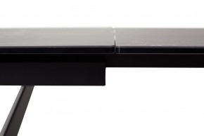 Стол RIETI 200 NERO KL-116 Черный мрамор матовый, итальянская керамика/ черный каркас, ®DISAUR в Полевском - polevskoy.mebel-74.com | фото