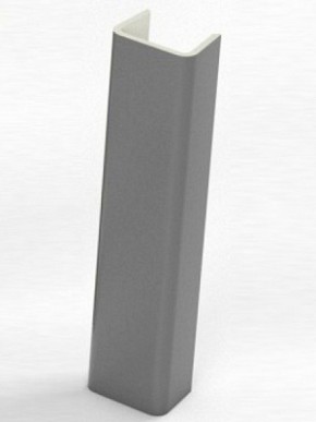 Торцевая заглушка  для цоколя h100 мм (Алюминий, Белый, Черный, Сонома) в Полевском - polevskoy.mebel-74.com | фото